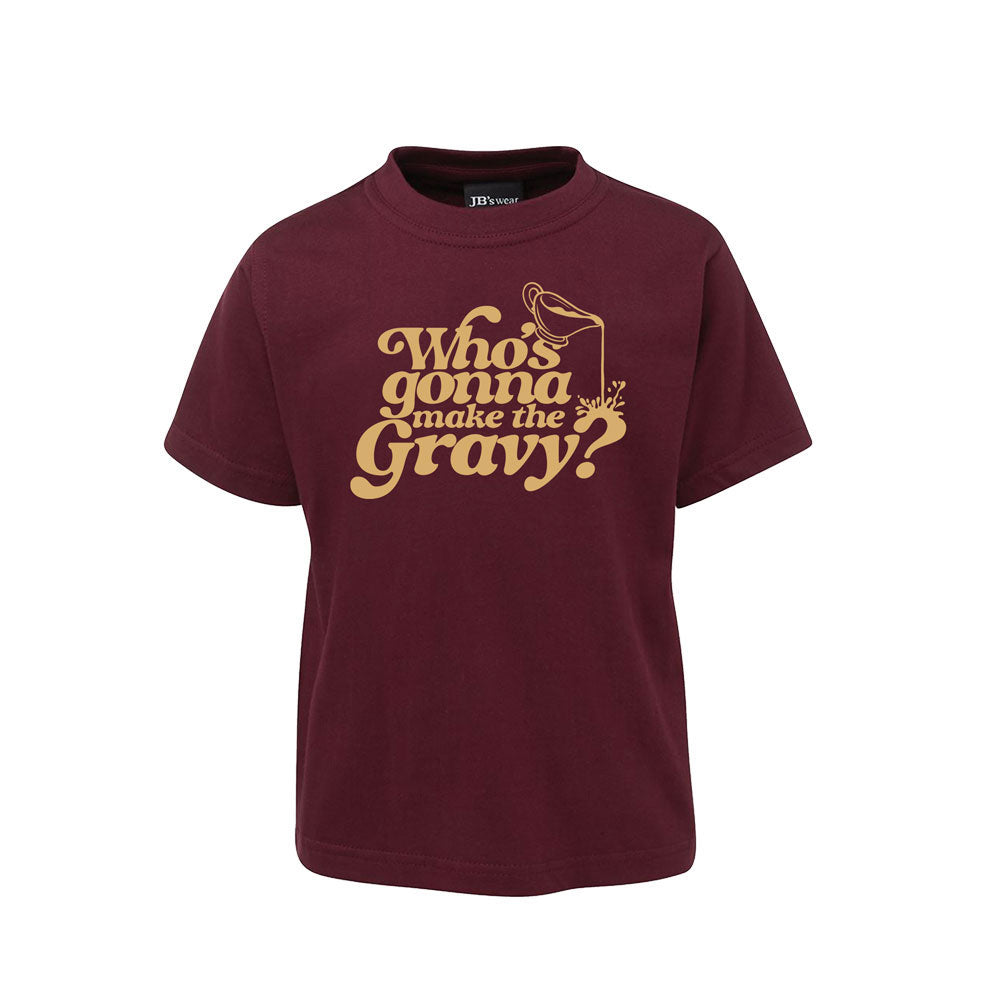 Gravy Burgundy T-Shirt Kids Front