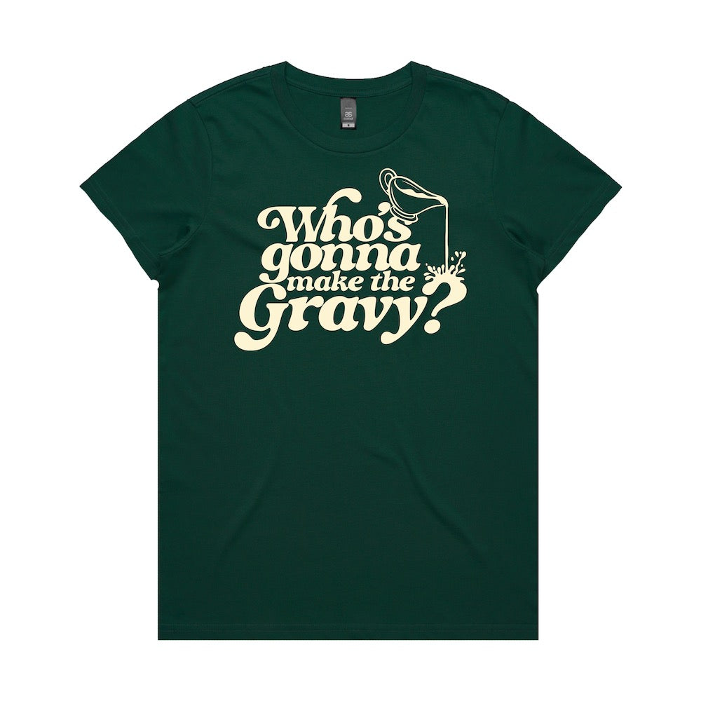 Gravy Forest Green T-Shirt Women's Front